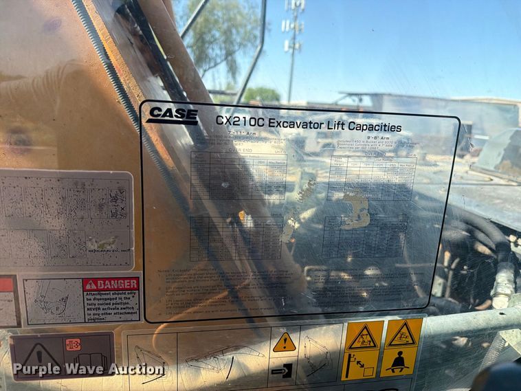 image for item FI2093 2014 Case CX210C excavator