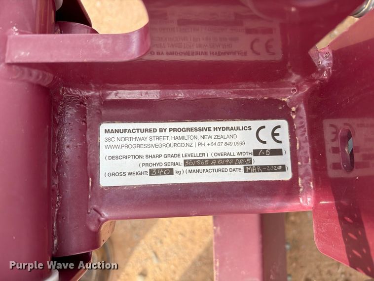 image for item FI2095 2020 Sharpgrade B60 skid steer box blade