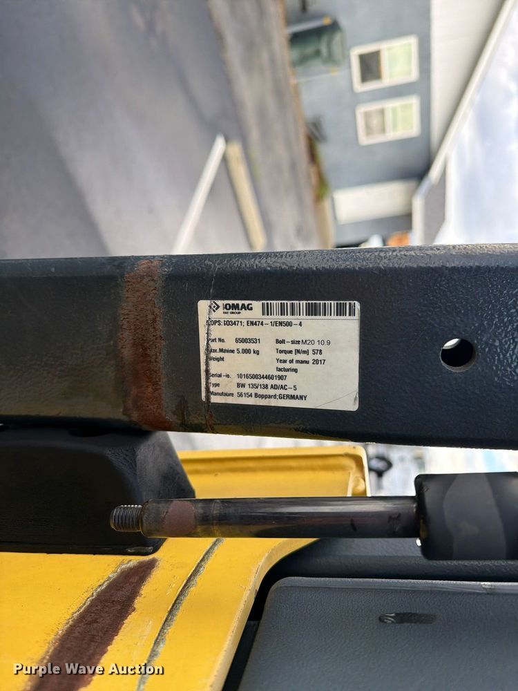 image for item FI2096 2017 Bomag BW 138 AD-5 double drum vibratory roller