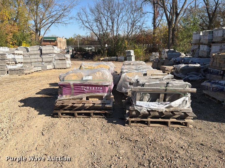 image for item FJ0547 (13) pallets of land scaping stone