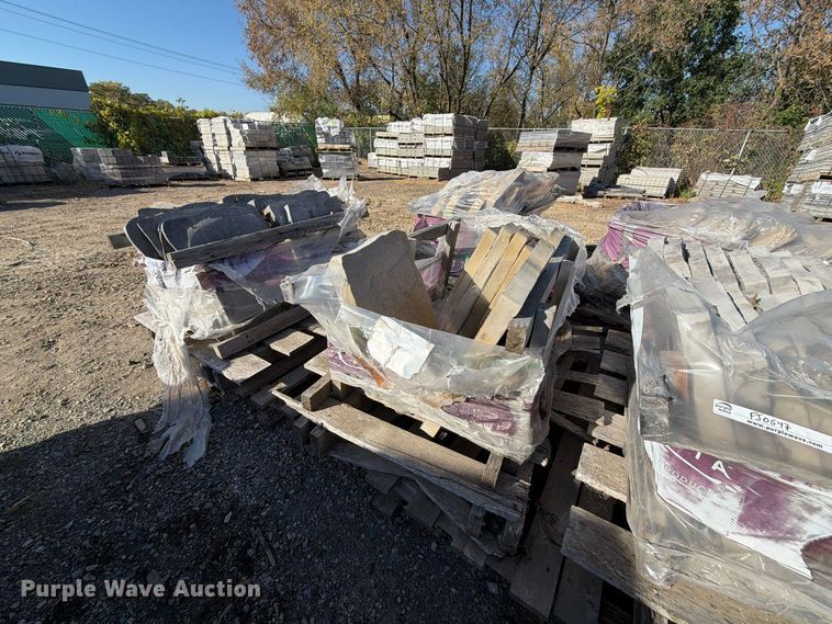 image for item FJ0547 (13) pallets of land scaping stone