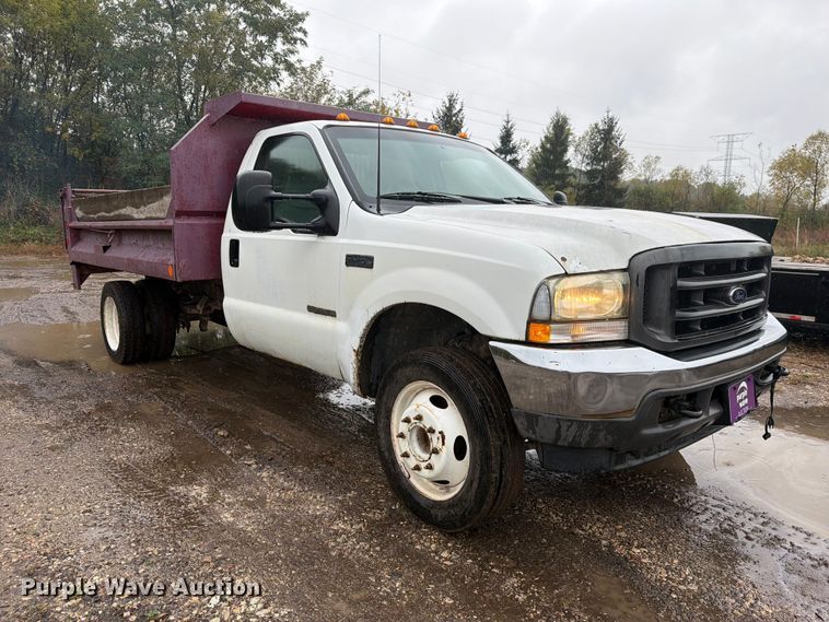 image for item FJ2052 2002 Ford F450 Super Duty dump truck