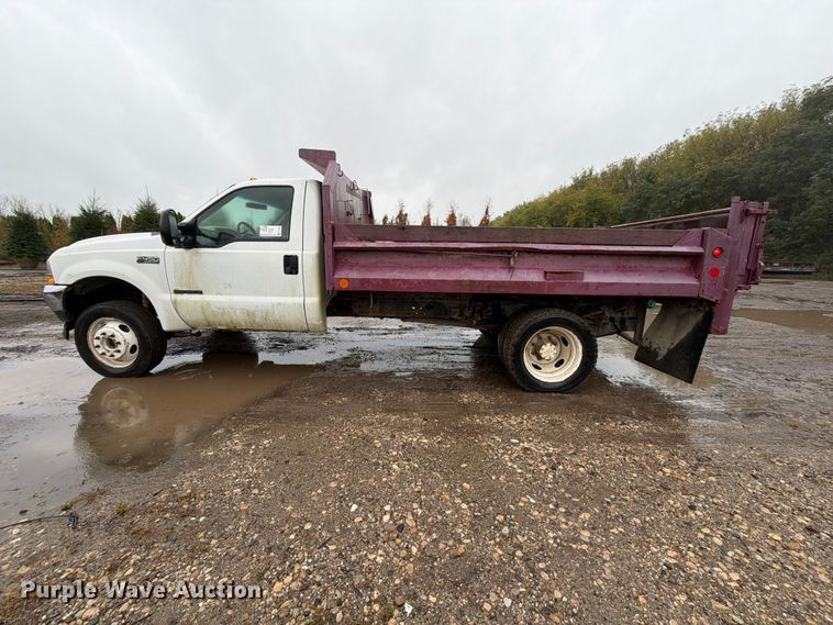 image for item FJ2052 2002 Ford F450 Super Duty dump truck