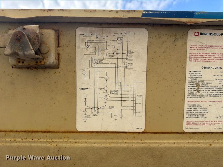 image for item FJ2069 Ingersoll Rand 160 air compressor