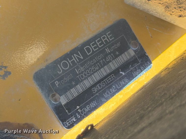 image for item FK3858 2009 John Deere 325 skid steer loader