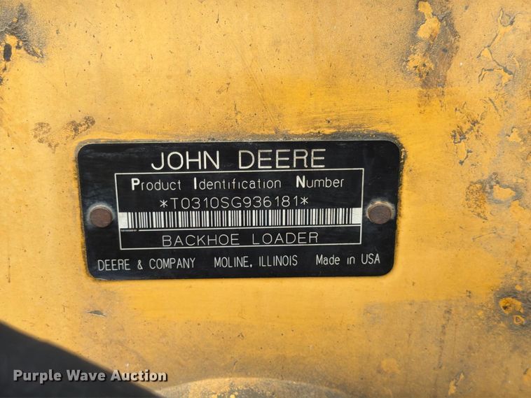 image for item FK3860 2004 John Deere 310SG backhoe