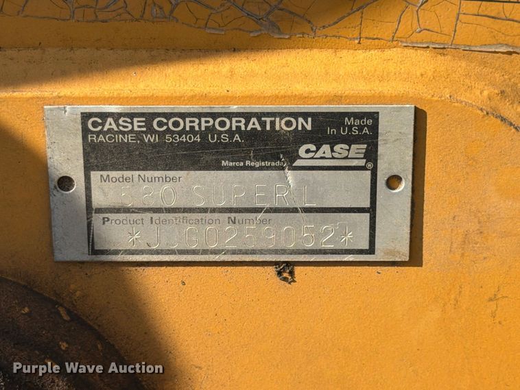 image for item FK3955 1998 Case 580 Super L Series II backhoe