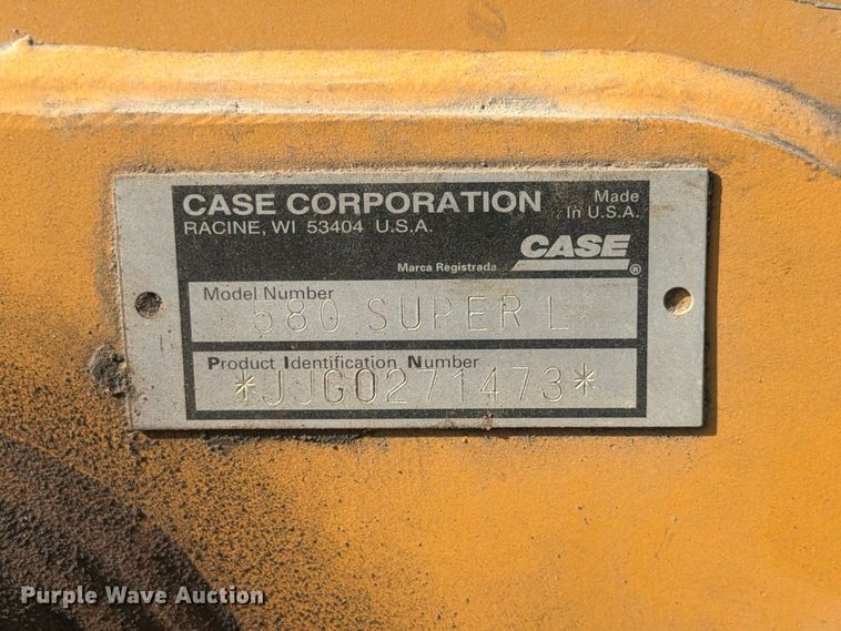 image for item FK3956 1999 Case 580 Super L Series II backhoe
