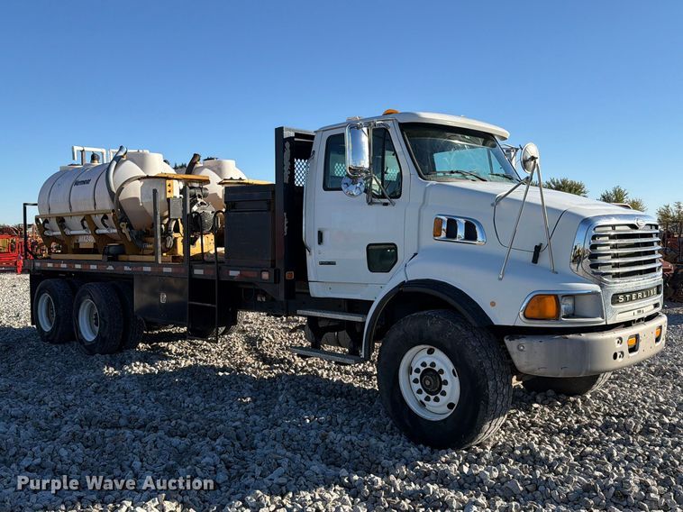 image for item FK4189 2008 Sterling L8500 flatbed truck with mud mixing system  