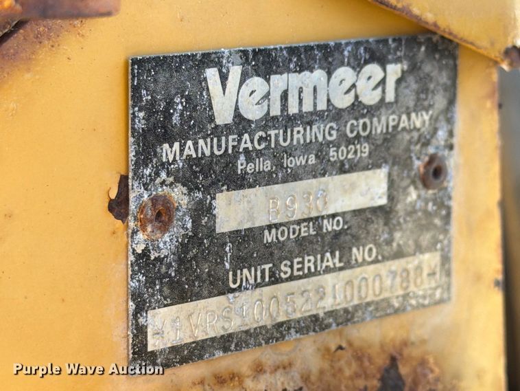 image for item FK4190 2002 Vermeer V8550A cable plow