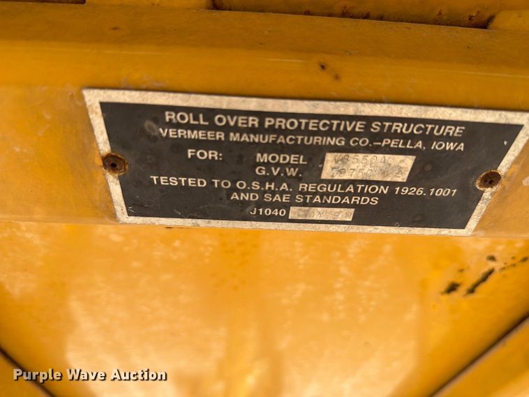 image for item FK4190 2002 Vermeer V8550A cable plow