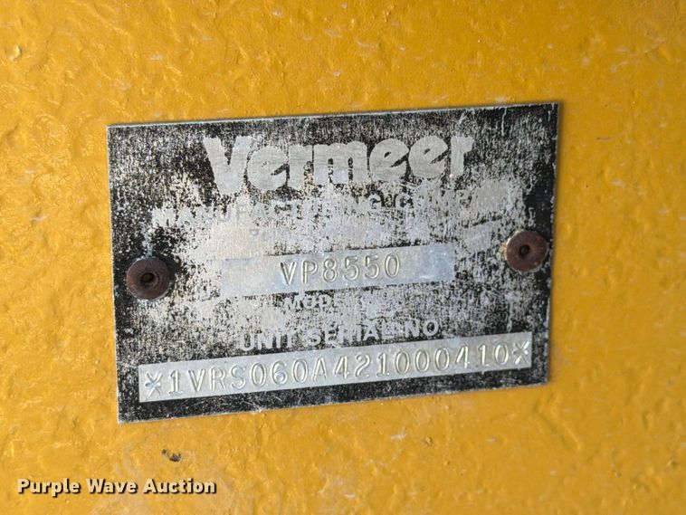 image for item FK4190 2002 Vermeer V8550A cable plow
