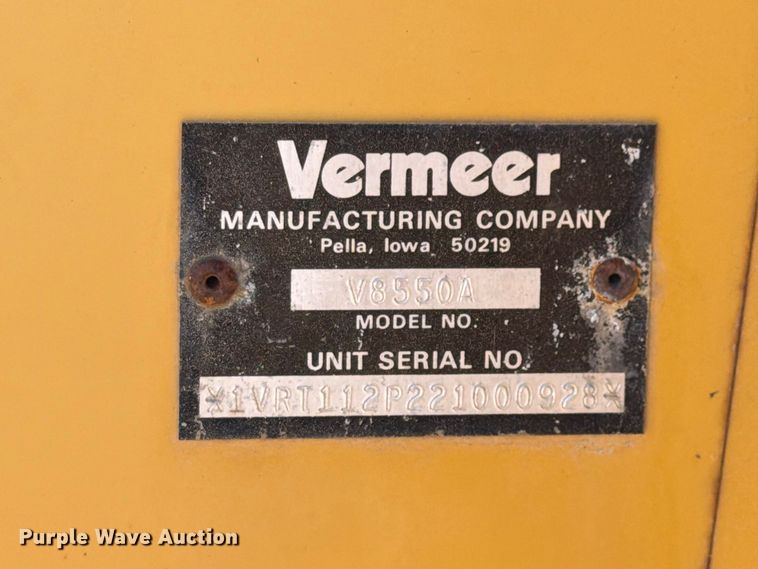 image for item FK4190 2002 Vermeer V8550A cable plow