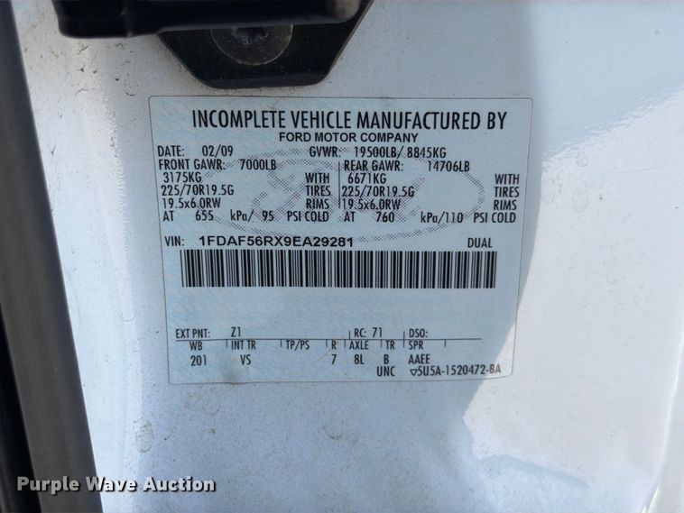 image for item FK4658 2009 Ford F550 bucket truck