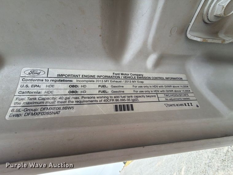 image for item FK5248 2013 Ford F450 Ext. Cab utility / service truck