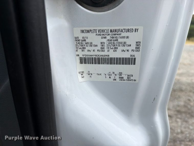 image for item FK5248 2013 Ford F450 Ext. Cab utility / service truck