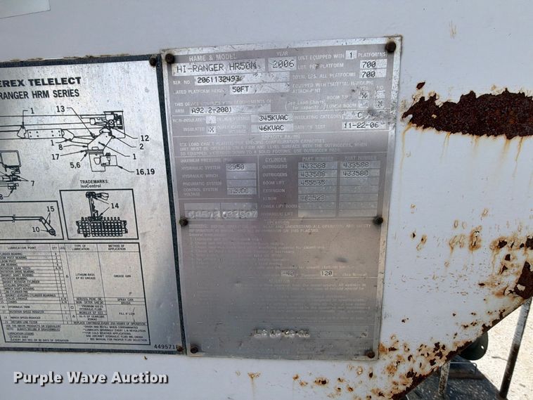 image for item FK5307 2007 Ford F750 bucket truck