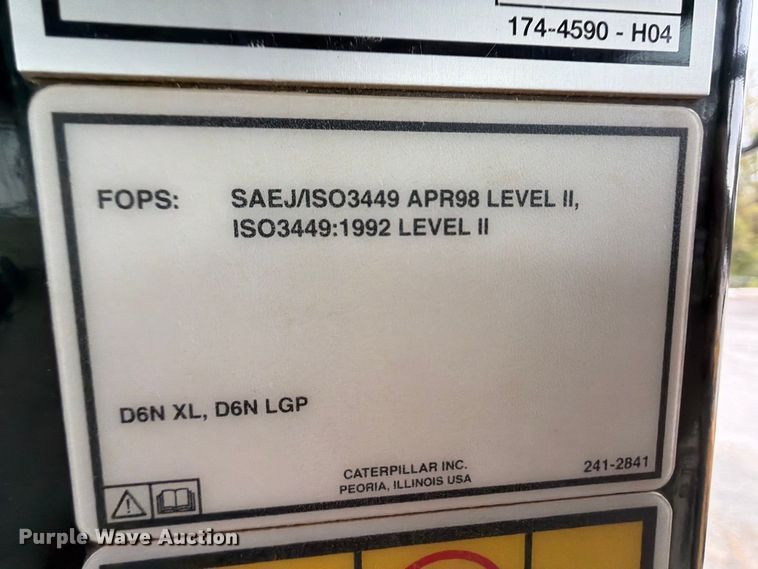 image for item FK5318 2015 Caterpillar D6N XL dozer