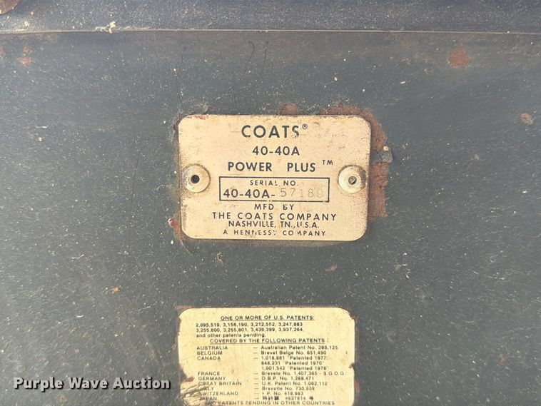 image for item FM6555 Coats 40-40A tire machine