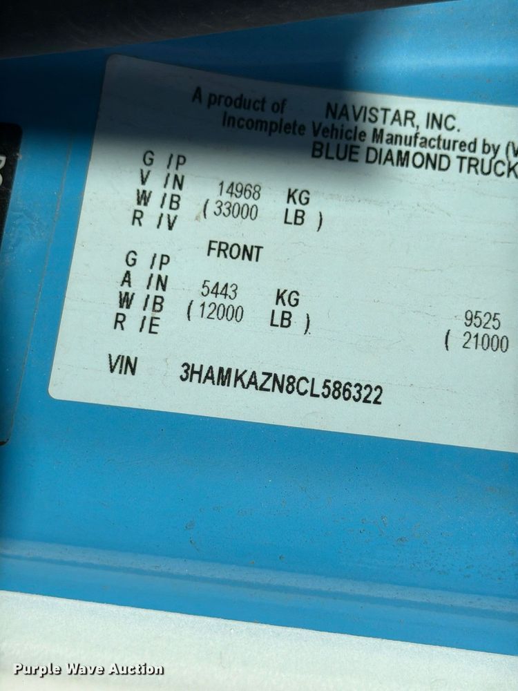 image for item FM7729 2012 International DuraStar 4400 utility / service truck
