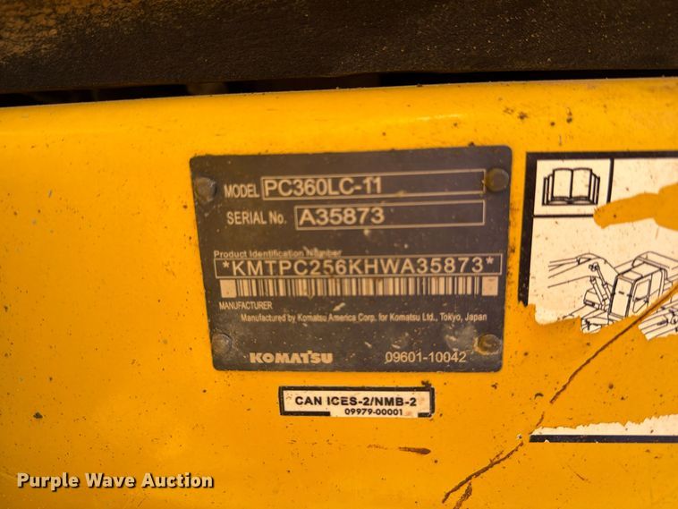 image for item FM8015 2017 Komatsu PC360LC-11 excavator