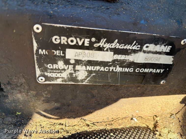 image for item FN1528 1986 Grove AP308 crane