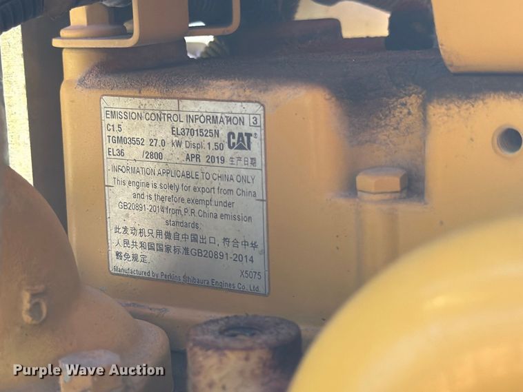 image for item FN2072 2019 Caterpillar CB-24B double drum vibratory roller