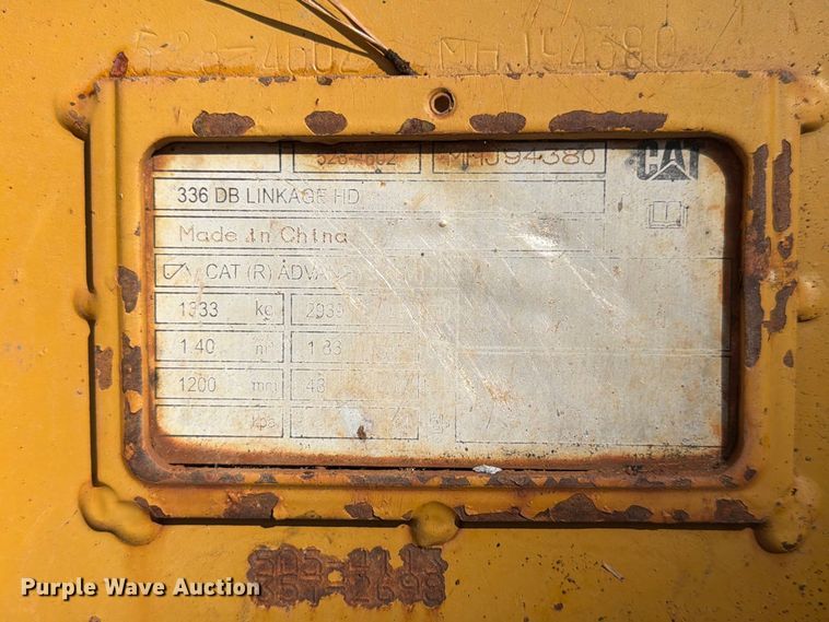 image for item FN2076 2021 Caterpillar 336 excavator