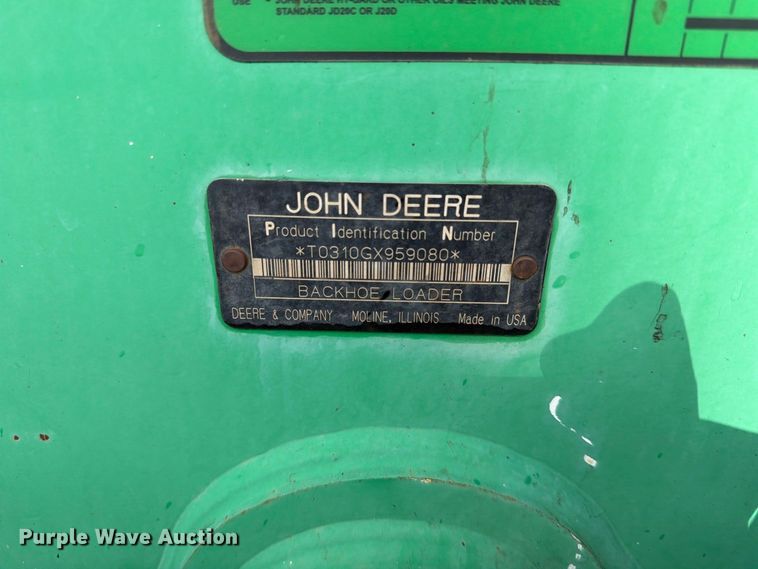image for item FN2665 2006 John Deere 310G backhoe