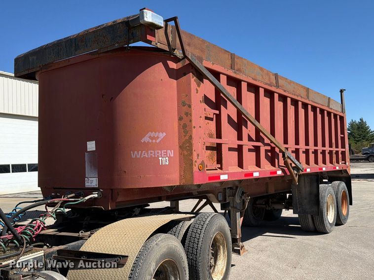 image for item FN5889 2000 Warren Inc. SFS2654 end dump trailer
