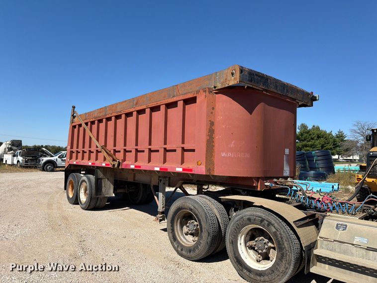 image for item FN5889 2000 Warren Inc. SFS2654 end dump trailer