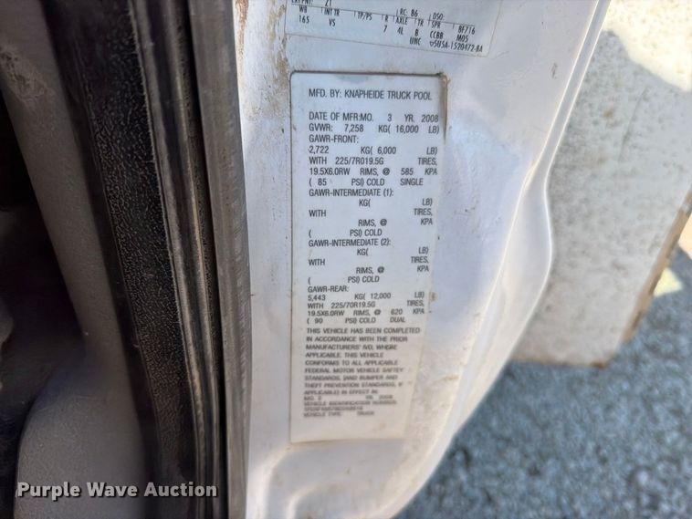 image for item FN5896 2008 Ford F450 Super Duty XL utility / service truck