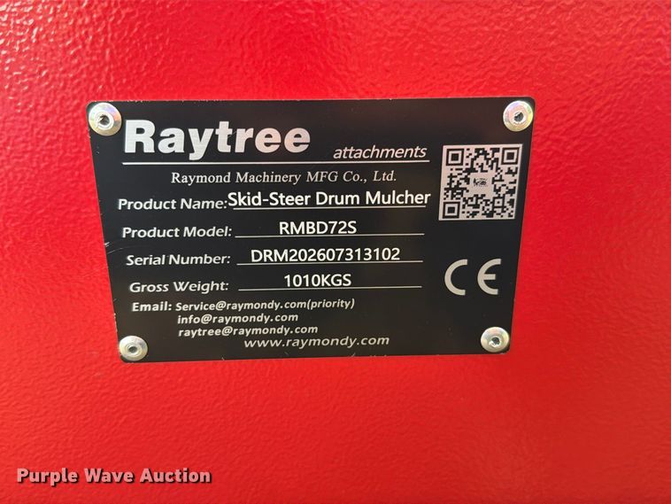 image for item FN5950 Raytree RMBD72S skid steer mulcher
