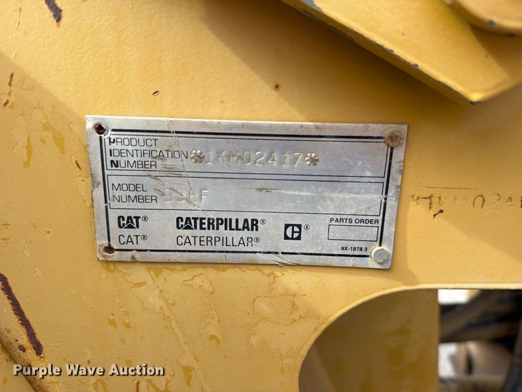 image for item FN5952 1997 Caterpillar 938F wheel loader