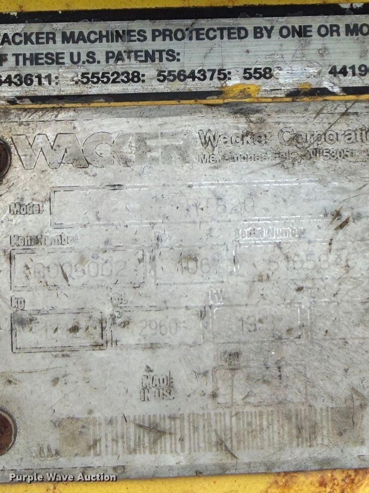 image for item FN5954 (3) Wacker Neuson compactors