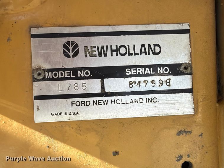 image for item FP3180 1994 New Holland L785 skid steer loader