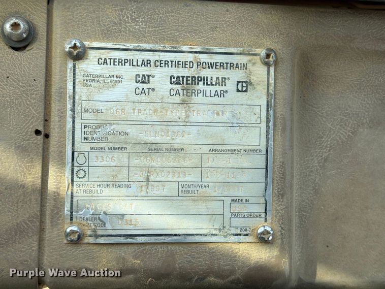 image for item FP3501 1998 Caterpillar D6R XL dozer