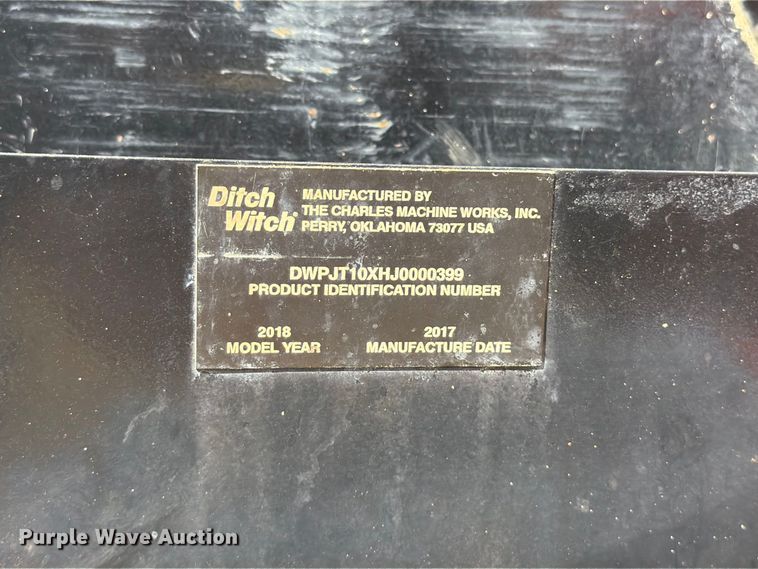 image for item FT6243 2018 Ditch Witch JT10 directional boring unit