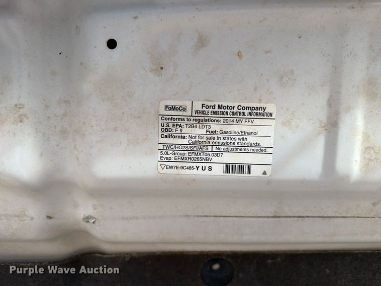 image for item FT6980 2014 Ford F150 Ext. Cab pickup truck