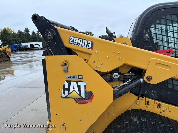 image for item FT6994 2023 Caterpillar 299D3 tracked skid steer loader