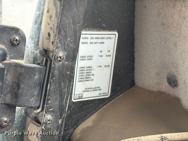 image for item FT6994 2023 Caterpillar 299D3 tracked skid steer loader