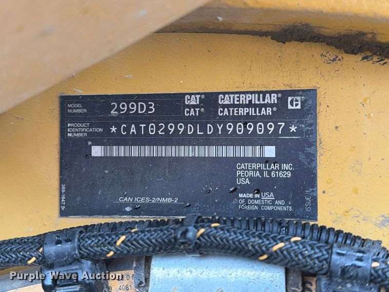 image for item FT6994 2023 Caterpillar 299D3 tracked skid steer loader