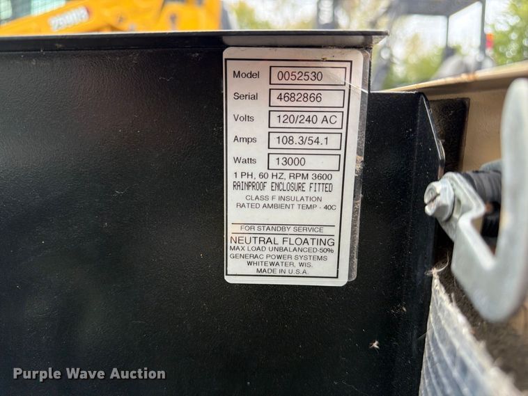 image for item FU0588 Generac 0052530 generator