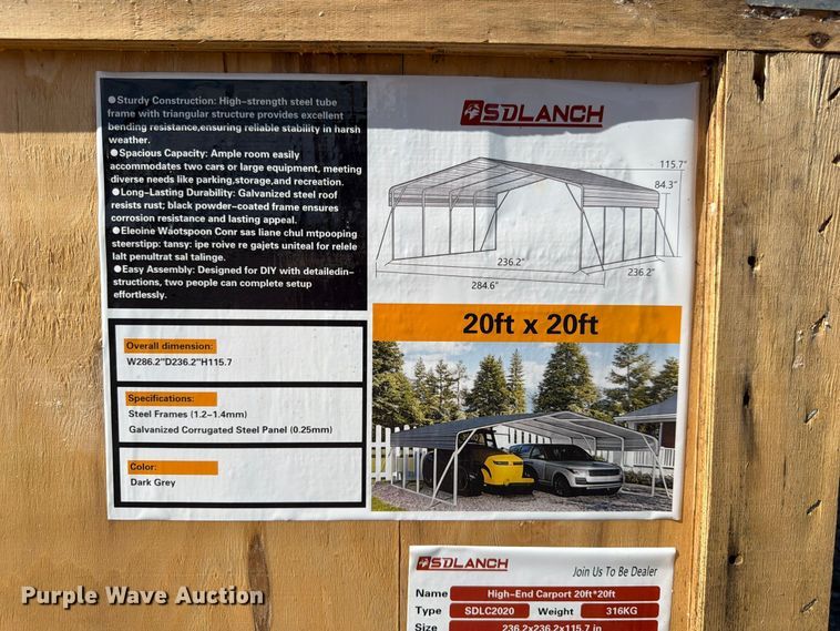 image for item FU0611 2026 Sdlanch SDLC2020 carport