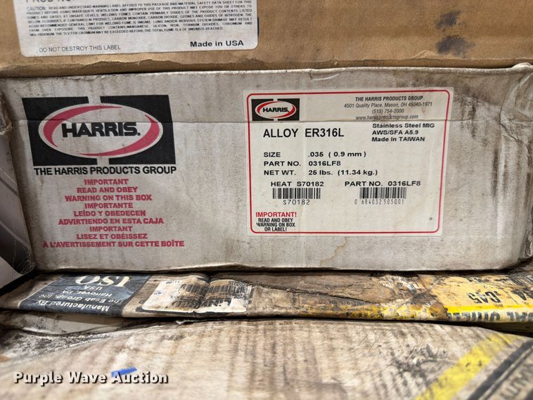 image for item FU0617 Approximately 35 boxes of welding wire