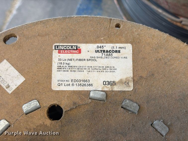 image for item FU0619 Approximately (26) spools of welding wire