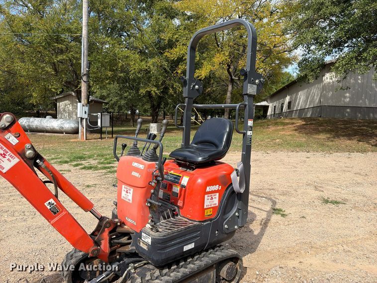 image for item FU1207 2012 Kubota K008-3 mini excavator