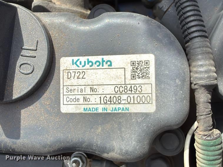 image for item FU1207 2012 Kubota K008-3 mini excavator