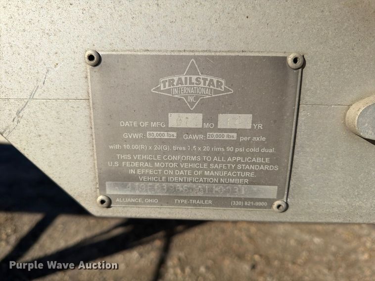 image for item FU6000 2018 Trailstar International end dump trailer