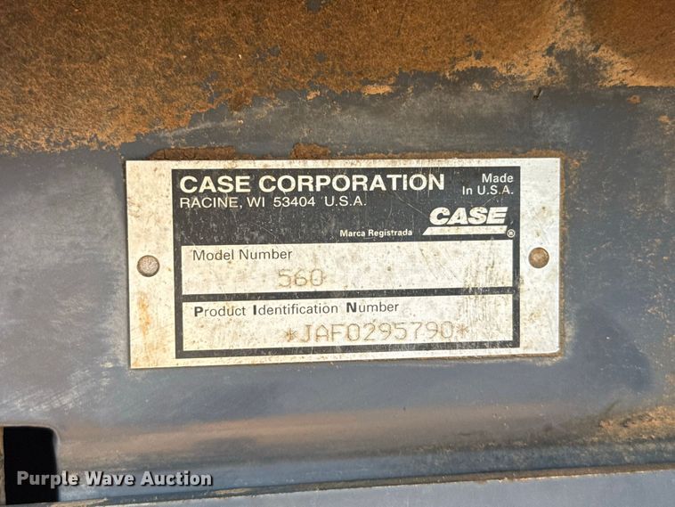 image for item FV2028 1999 Case 560 trencher